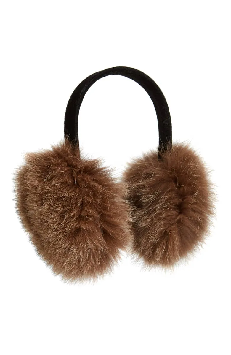 Ear Muffs Fox Fur
