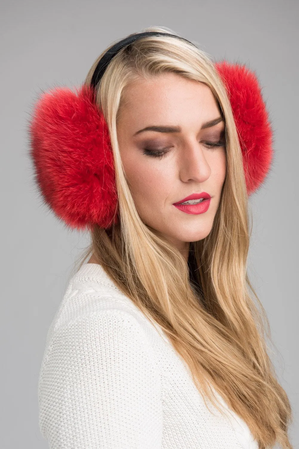 Ear Muffs Fox Fur