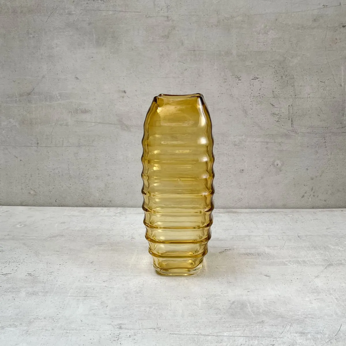 Edit House & Home-Home Artisan Caylee Amber Glass Vase (Small)