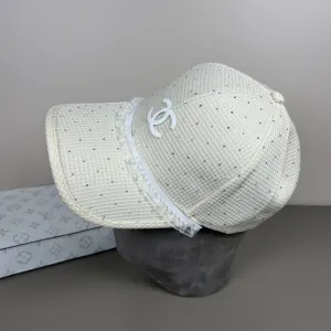 elegant lace trimmed hat