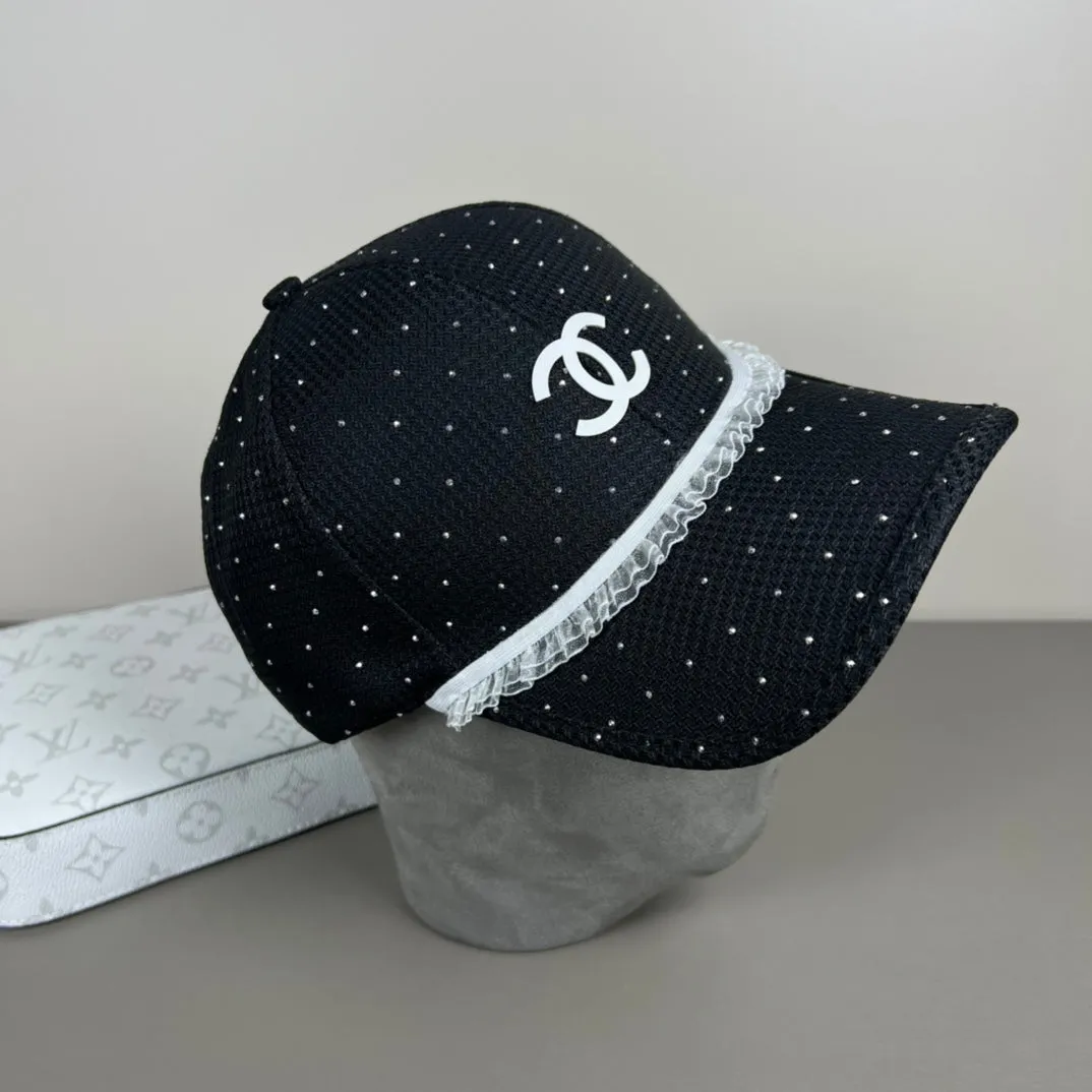 elegant lace trimmed hat