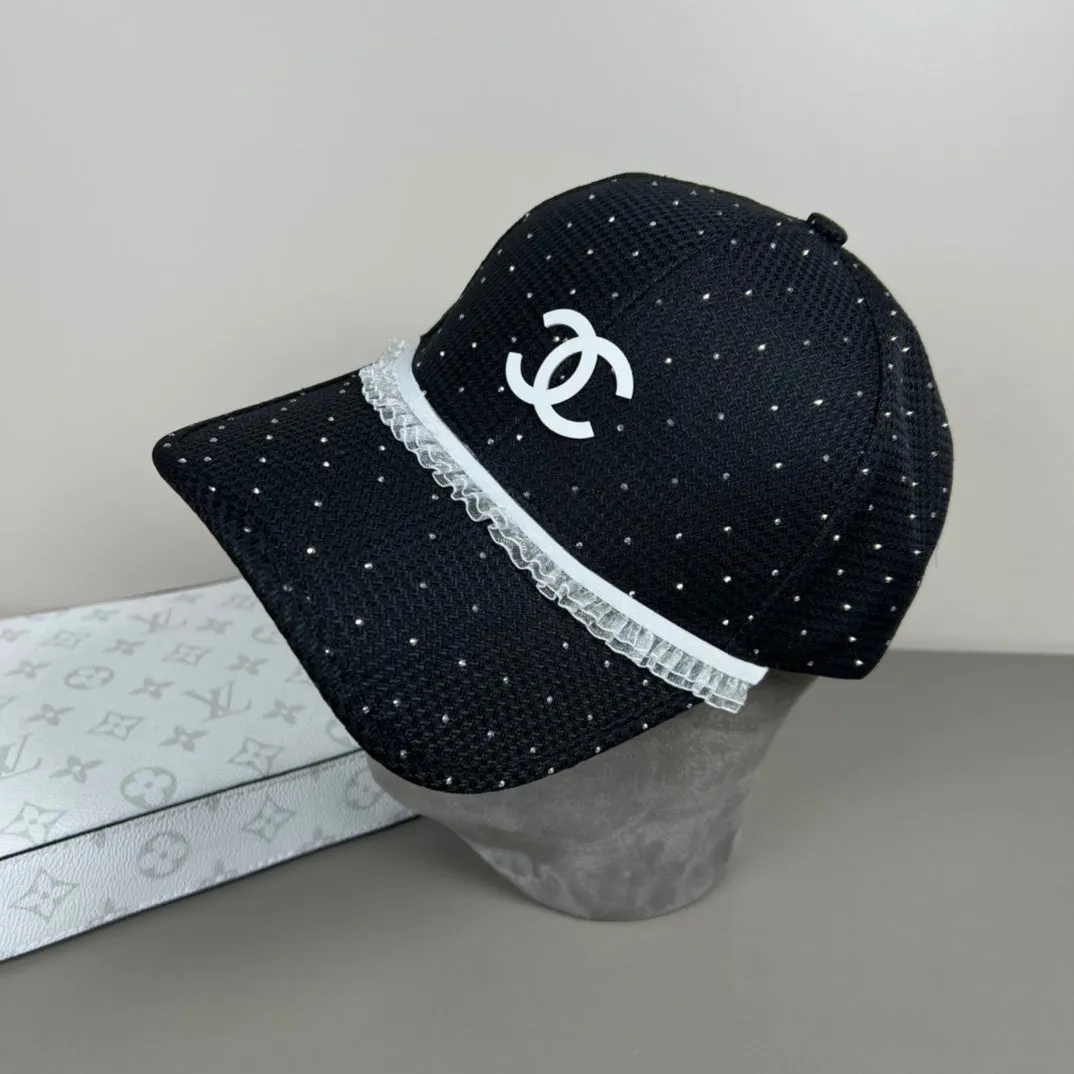 elegant lace trimmed hat