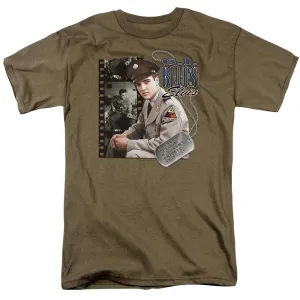 Elvis Presley GI Blues Mens T Shirt Safari Green