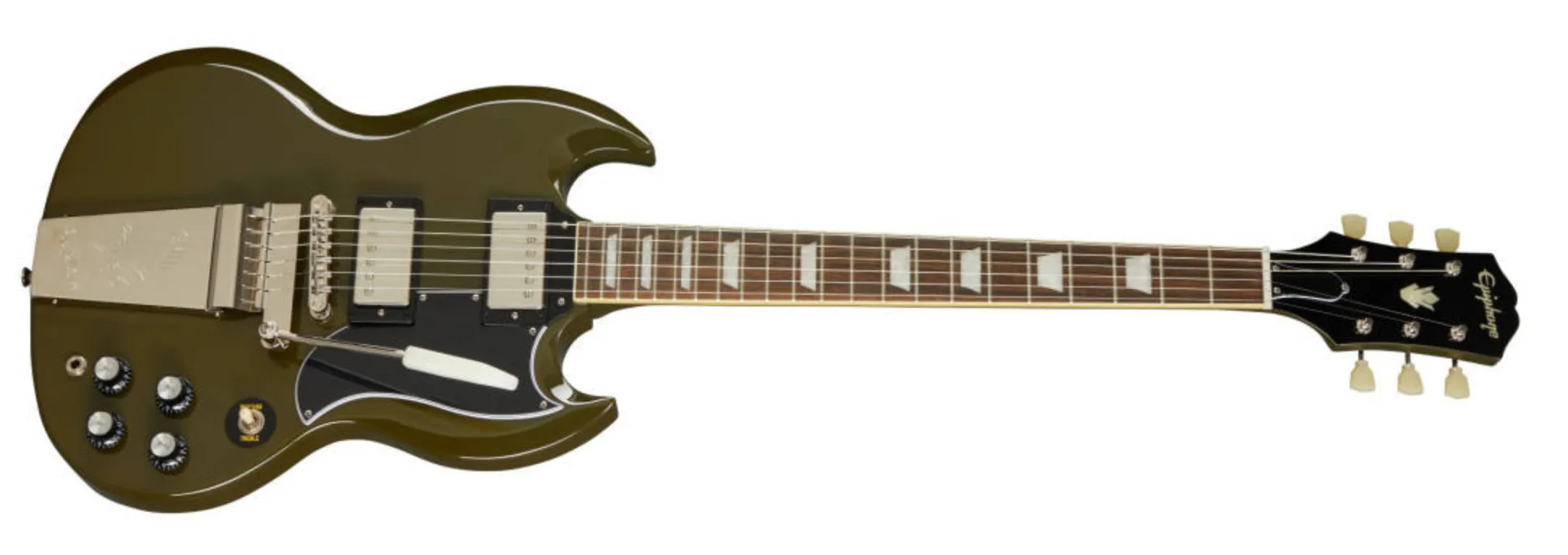 Epiphone 1961 SG Standard w/Maestro - Olive Drab