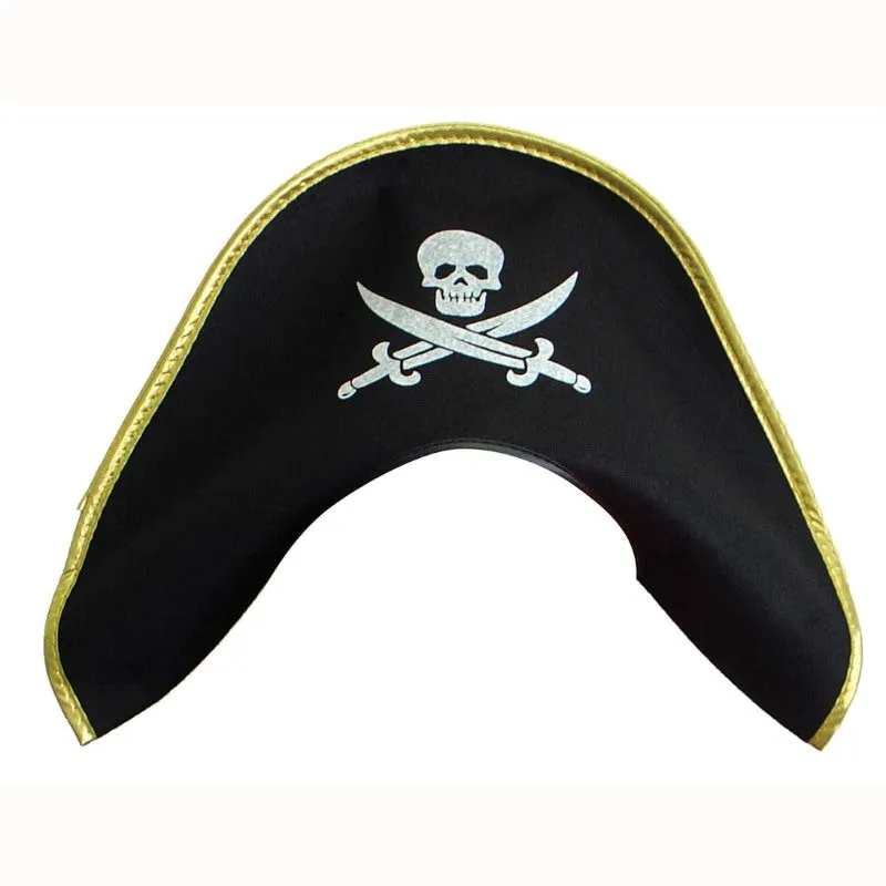 Felt Pirate Hat with Gold Trim