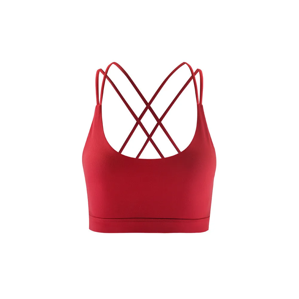Filhot™  Seamless Cross Design Sports Bra