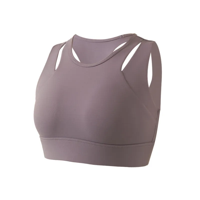 Filhot™ Shakeproof Cross Back Puch Up Yoga Sports Bra Up To XL