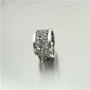 Filigree Ring 925 Sterling Silver 6,7,8,9,10 Modern Handmade Hadar Designers  (S)