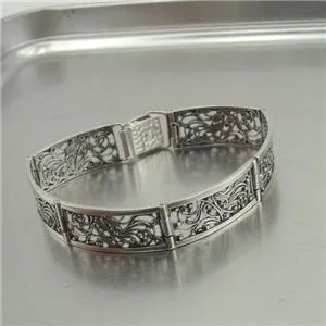 Filigree Ring 925 Sterling Silver 6,7,8,9,10 Modern Handmade Hadar Designers  (S)