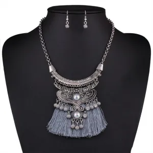 Find Me 2018 brand fashion wholesale boho tassels collar choker necklace vintage ethnic maxi statement necklace women Jewelry