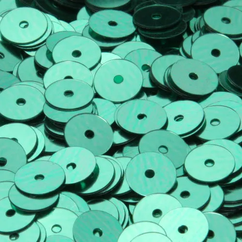 Flat Round Sequin #245 Green (Metallic)