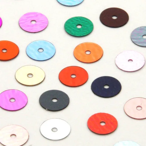 Flat Round Sequin #269 Light Gray (Metallic)