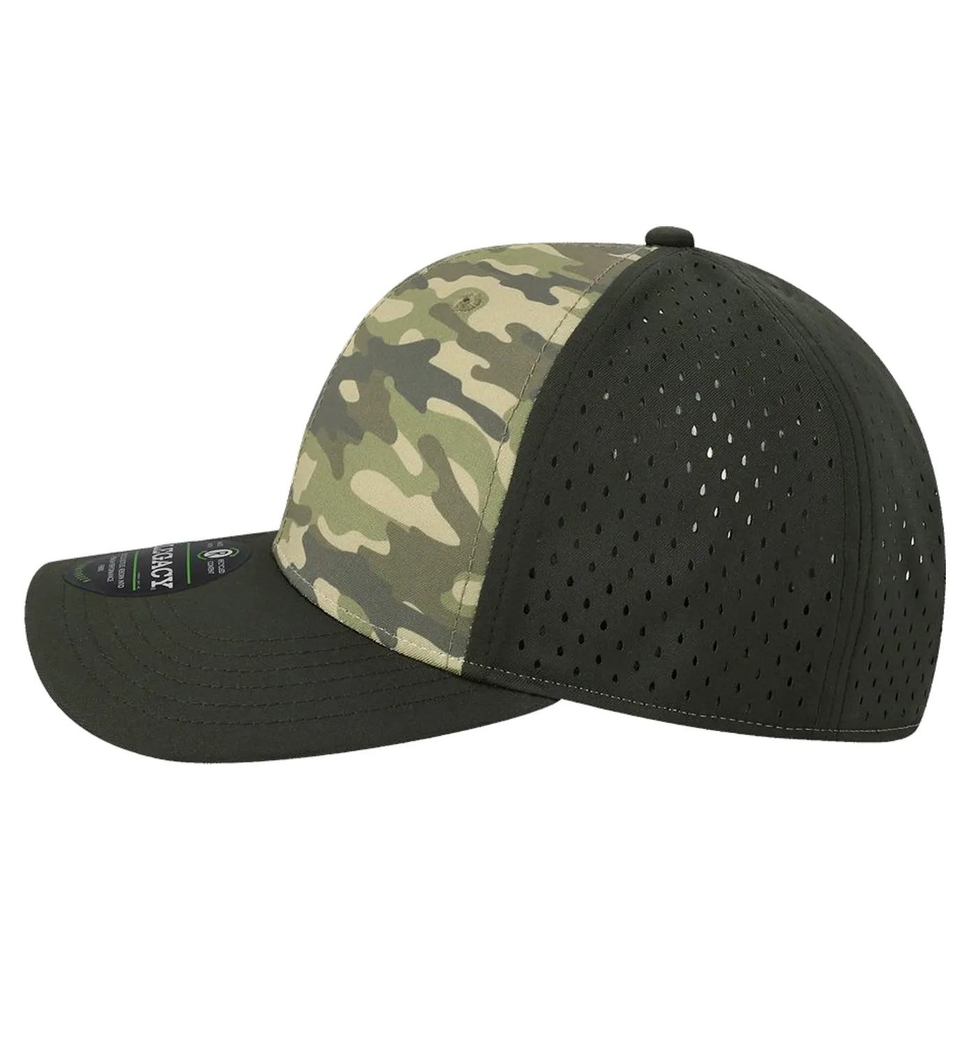 Flounder Deco Performance Dark Olive Green Hat