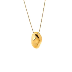 Fluid Pebble Pendant Statement Necklace
