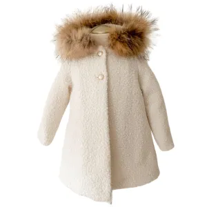 Fofettes Ivory Boucle Coat