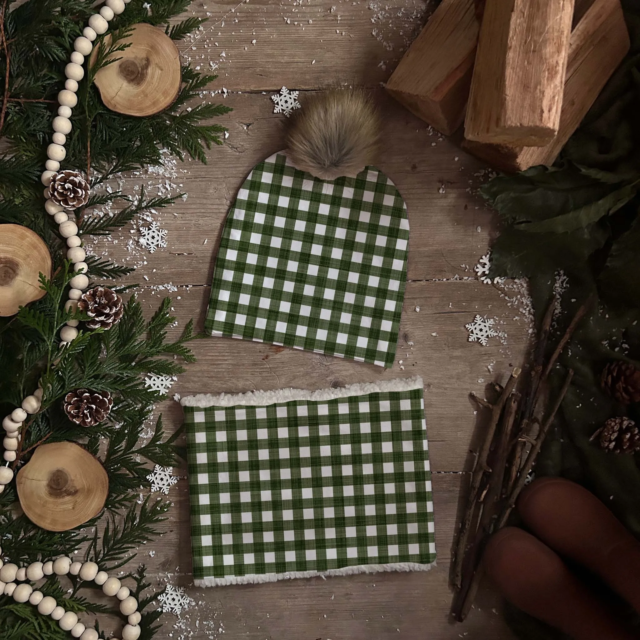 Forest Check Snood