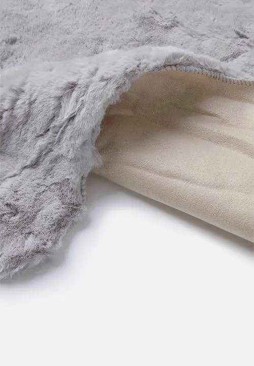 Fotakis Eli Faux Fur Rug 60x90cm Grey