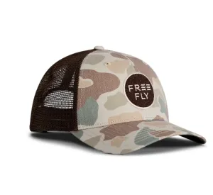 Free Fly Camo Trucker Hat - Vintage Camo