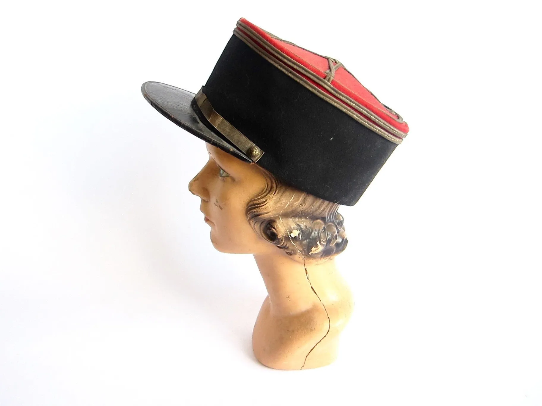 French Infantry Kepi Military Hat - Size 7 1/4