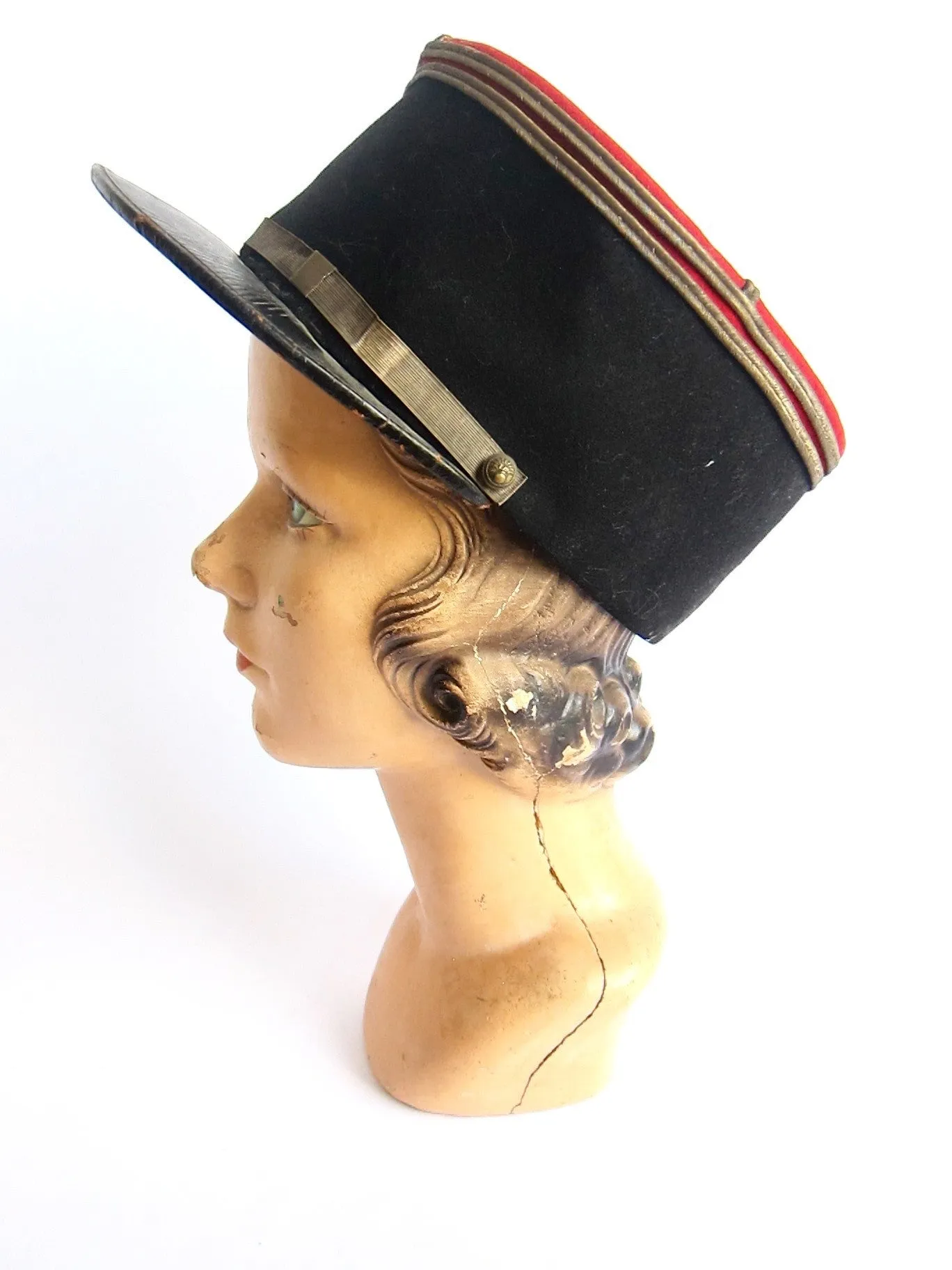 French Infantry Kepi Military Hat - Size 7 1/4