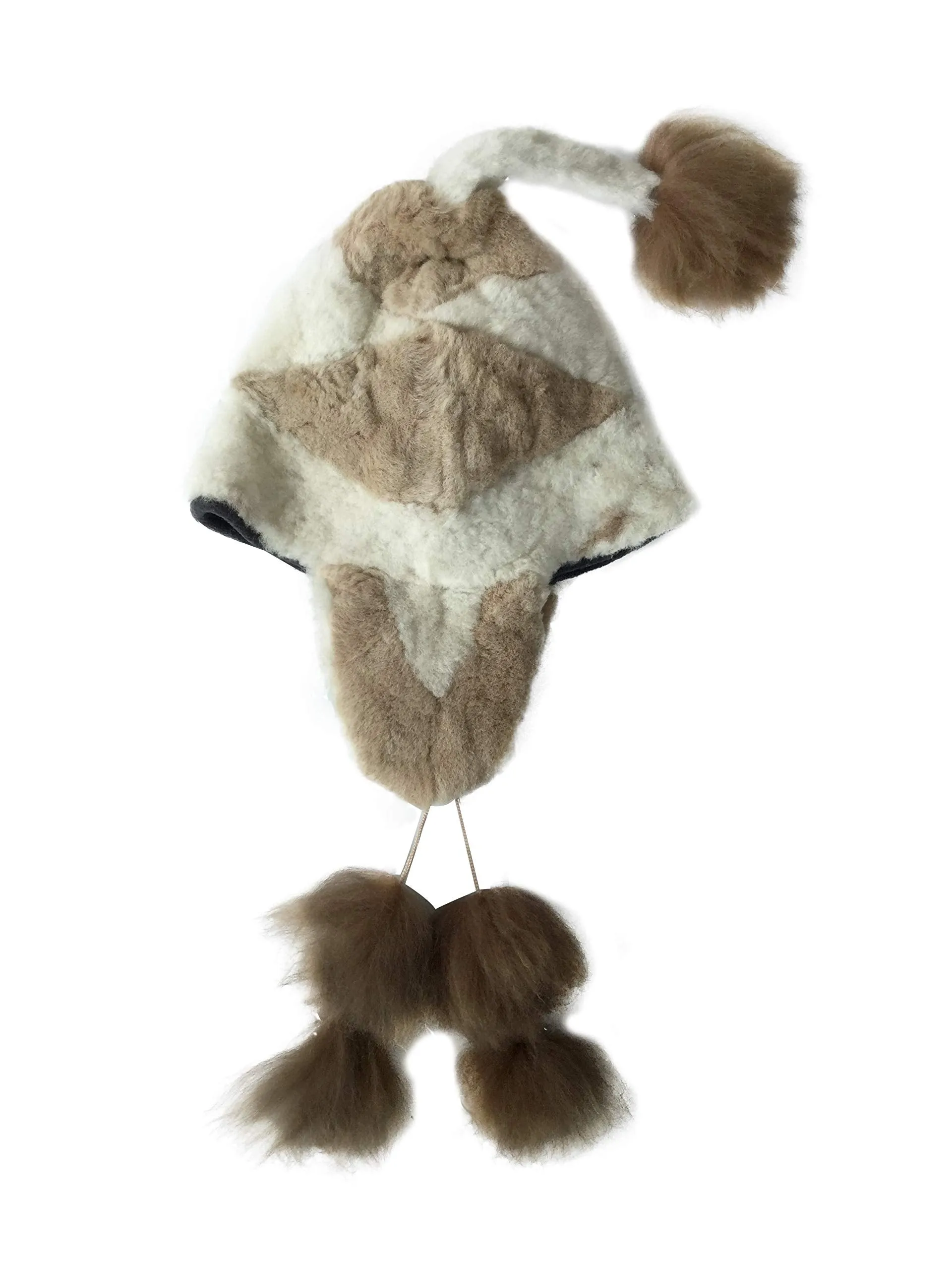 Genuine Natural Alpaca Fur Hat, Natural Colors. Winter Hat Alpaca Skin Hat Unisex Height: 14" Inches