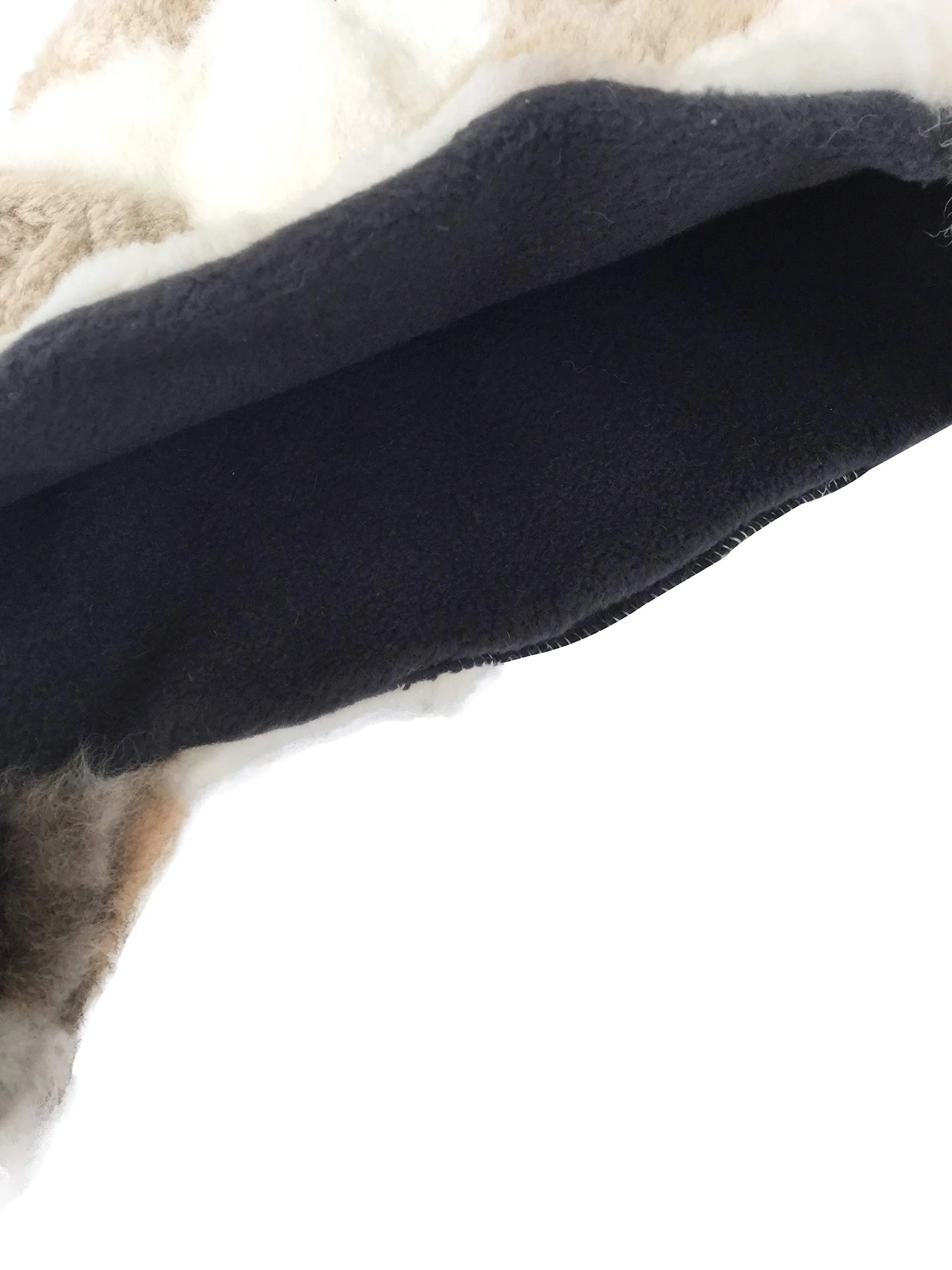 Genuine Natural Alpaca Fur Hat, Natural Colors. Winter Hat Alpaca Skin Hat Unisex Height: 14" Inches