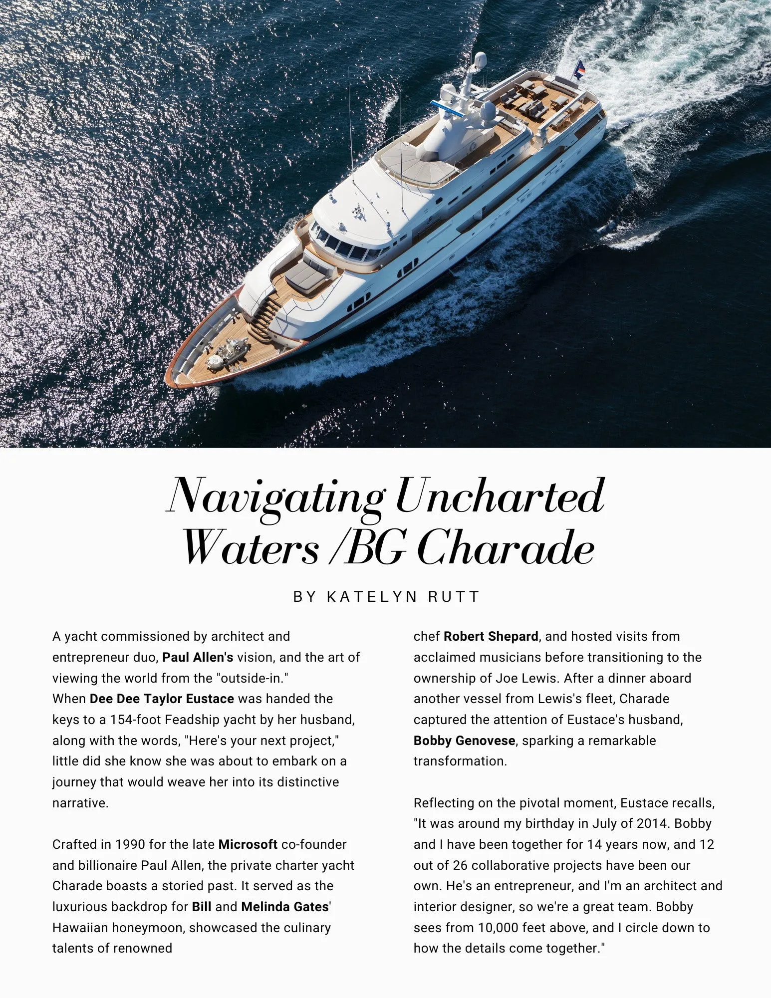 Global Billionaire - Spring 2024: Kathy Ireland Offers Readers An Exclusive Glimpse Into Her World, Favorite Travel Destinations, Artistic Collaborations, Dining Experiences, Fashion Trends & More!