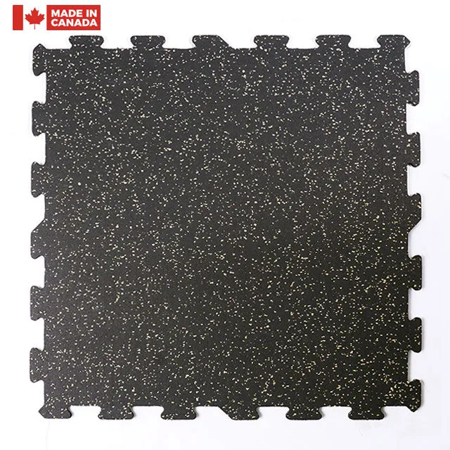 Gorilla 24" x 24" x 8mm Commercial Interlocking Rubber Tile Assorted Colours