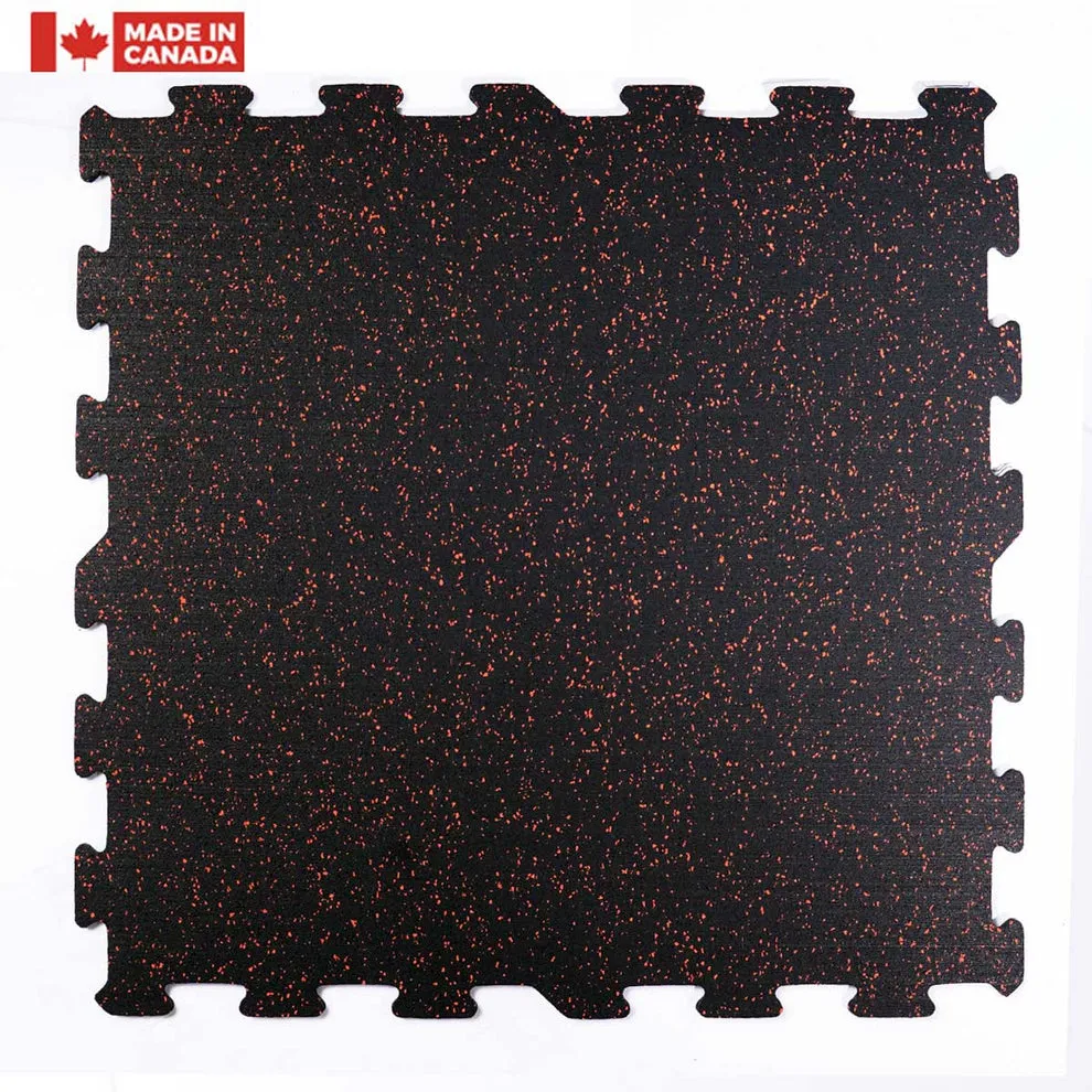 Gorilla 24" x 24" x 8mm Commercial Interlocking Rubber Tile Assorted Colours