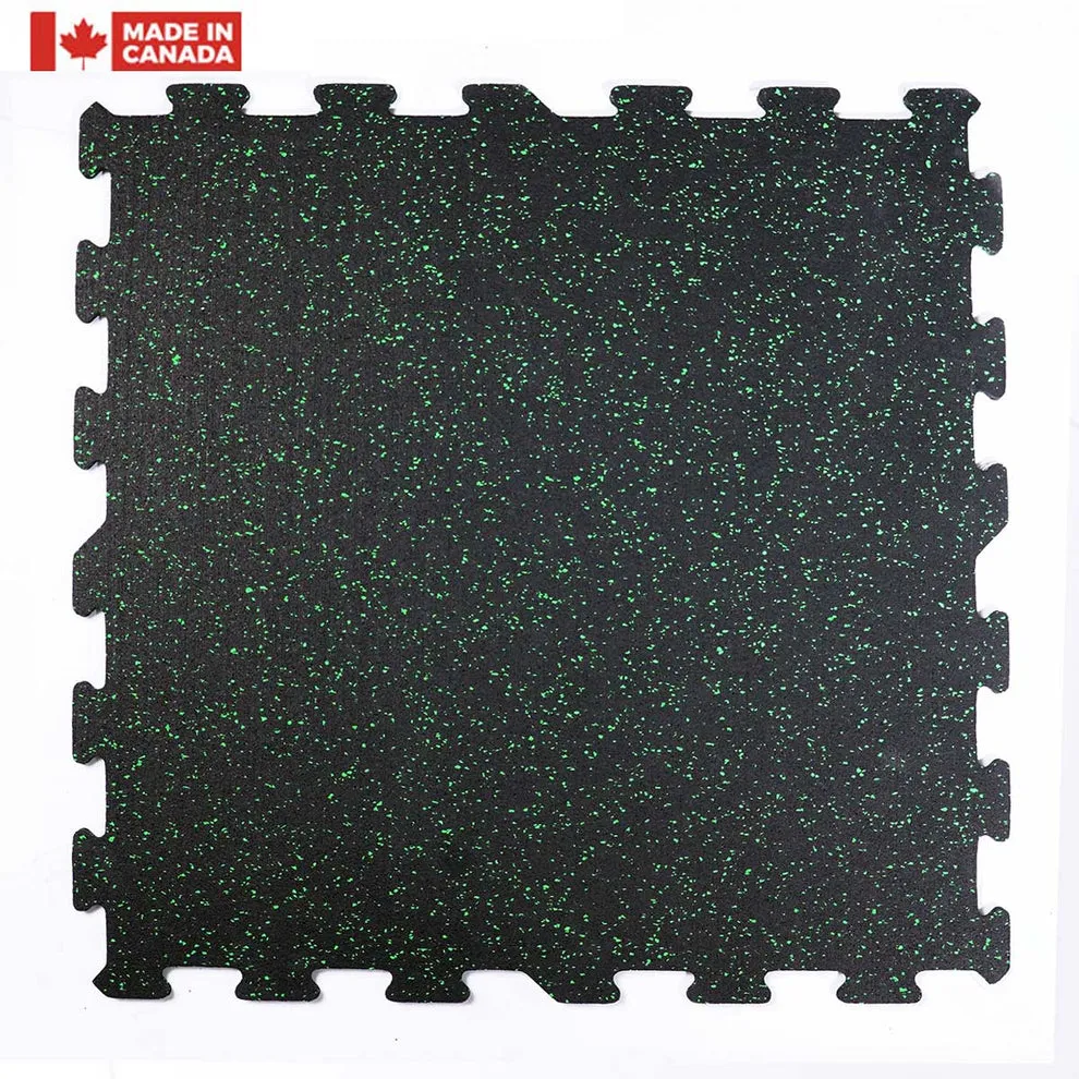 Gorilla 24" x 24" x 8mm Commercial Interlocking Rubber Tile Assorted Colours