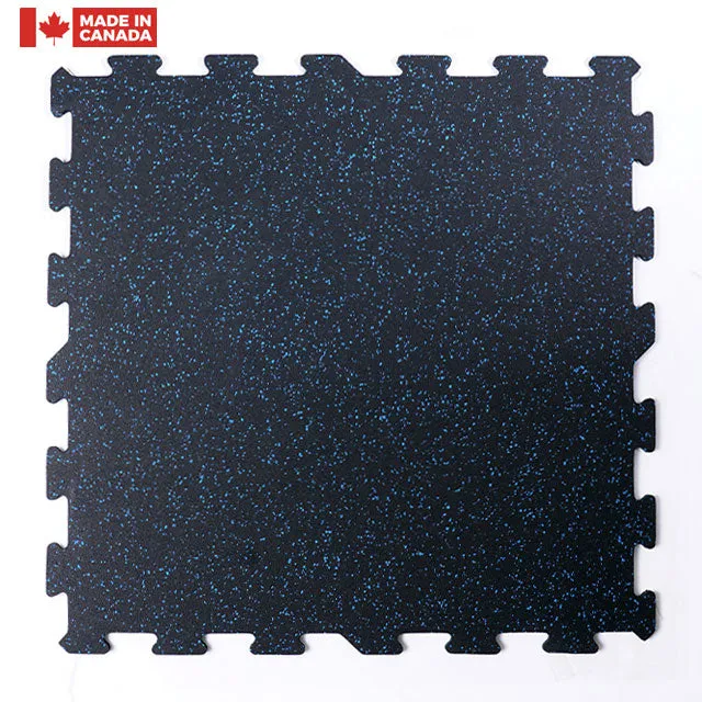 Gorilla 24" x 24" x 8mm Commercial Interlocking Rubber Tile Assorted Colours