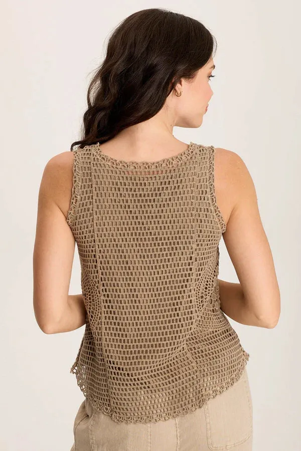 Grazie Crochet Tank - Tanglewood