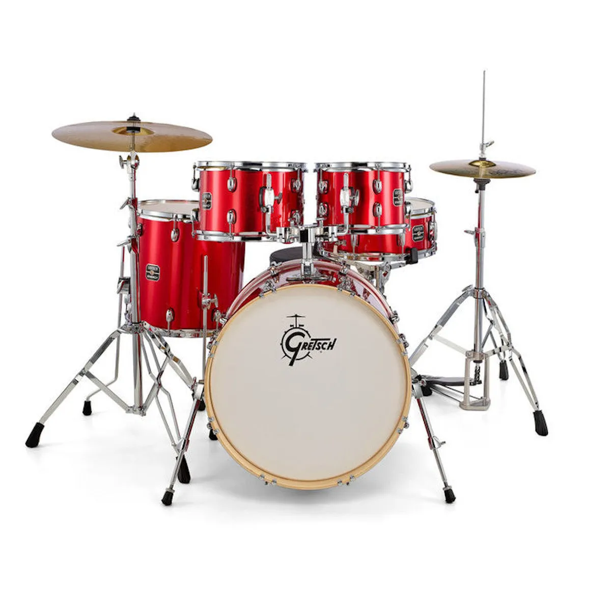 Gretsch Energy Series 20" Fusion Drum Kit with 2 Cymbals