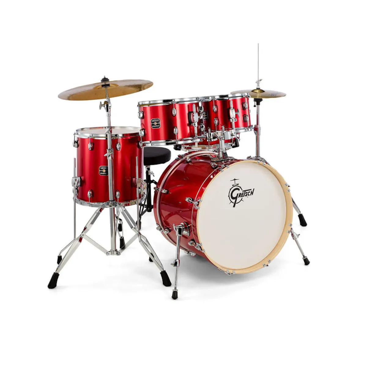 Gretsch Energy Series 20" Fusion Drum Kit with 2 Cymbals