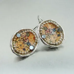 Hadar Designers earrings 925 silver pl colored handmade high fashion (as) last