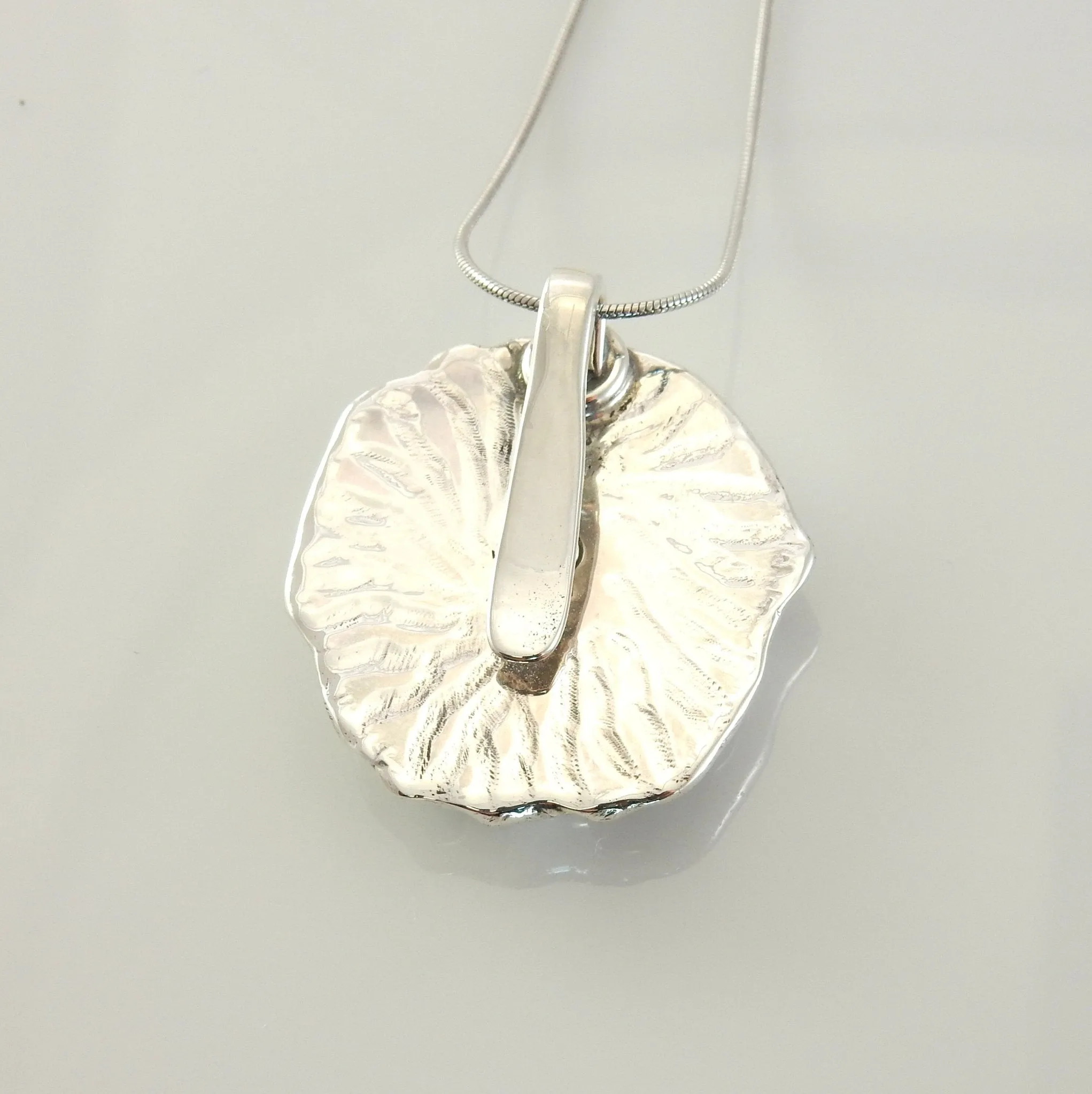 Handmade Sterling Silver Spiny Oyster Pendant