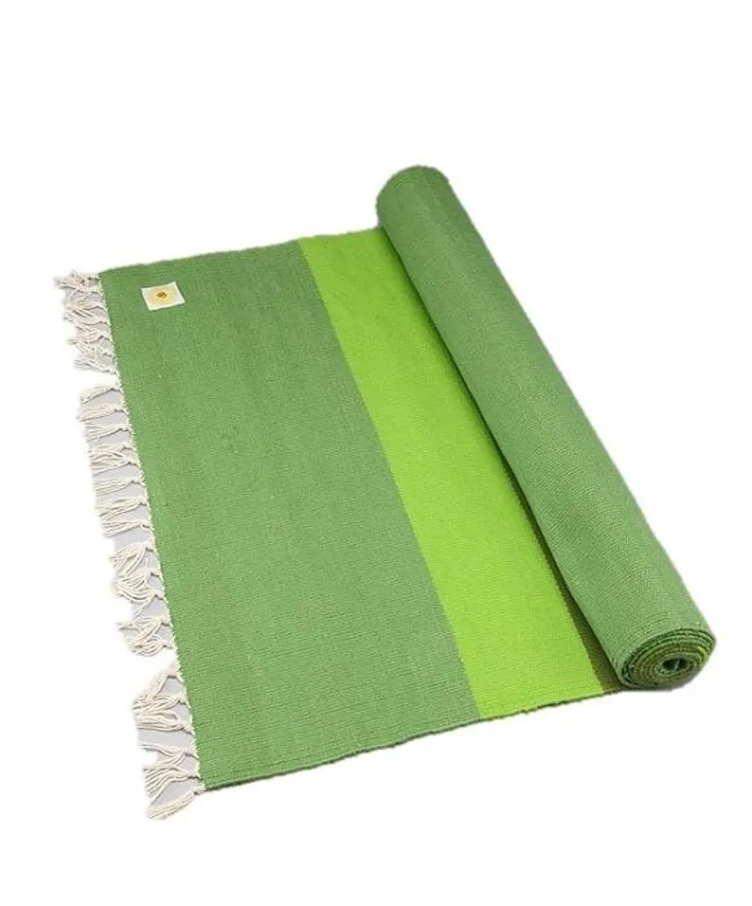Handwoven Cotton Floor Yoga  Rug