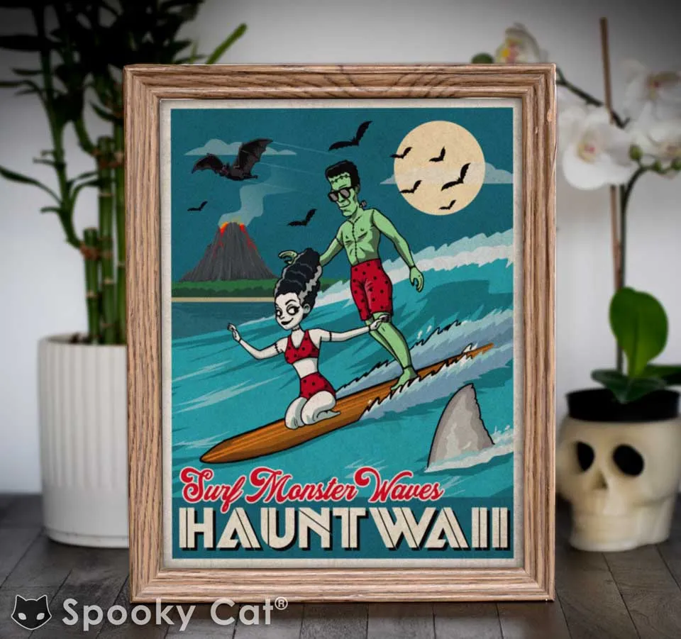 Hauntwaii Surf Art Print (8x10)