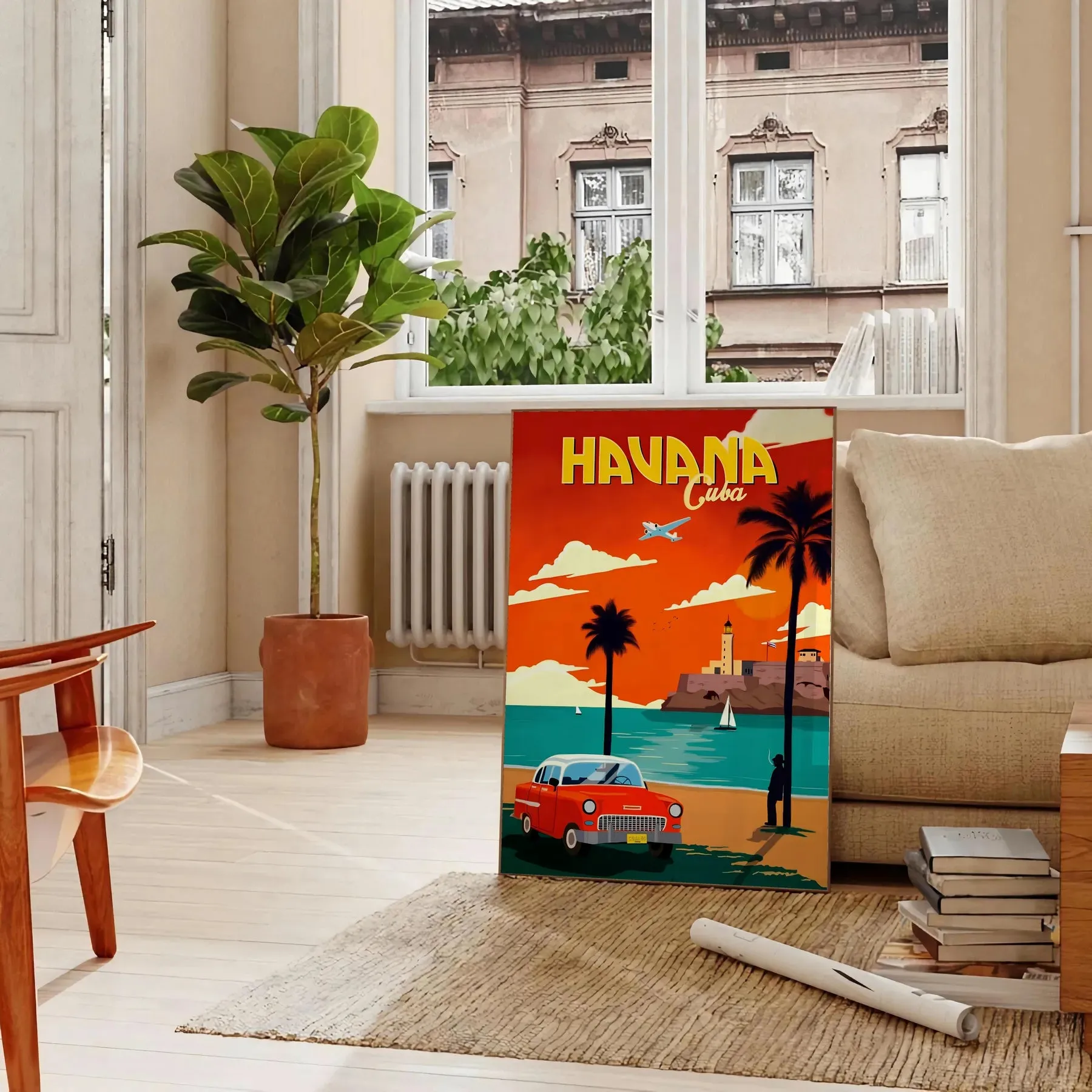 Havana Cuba Vintage Travel Poster Wall Art