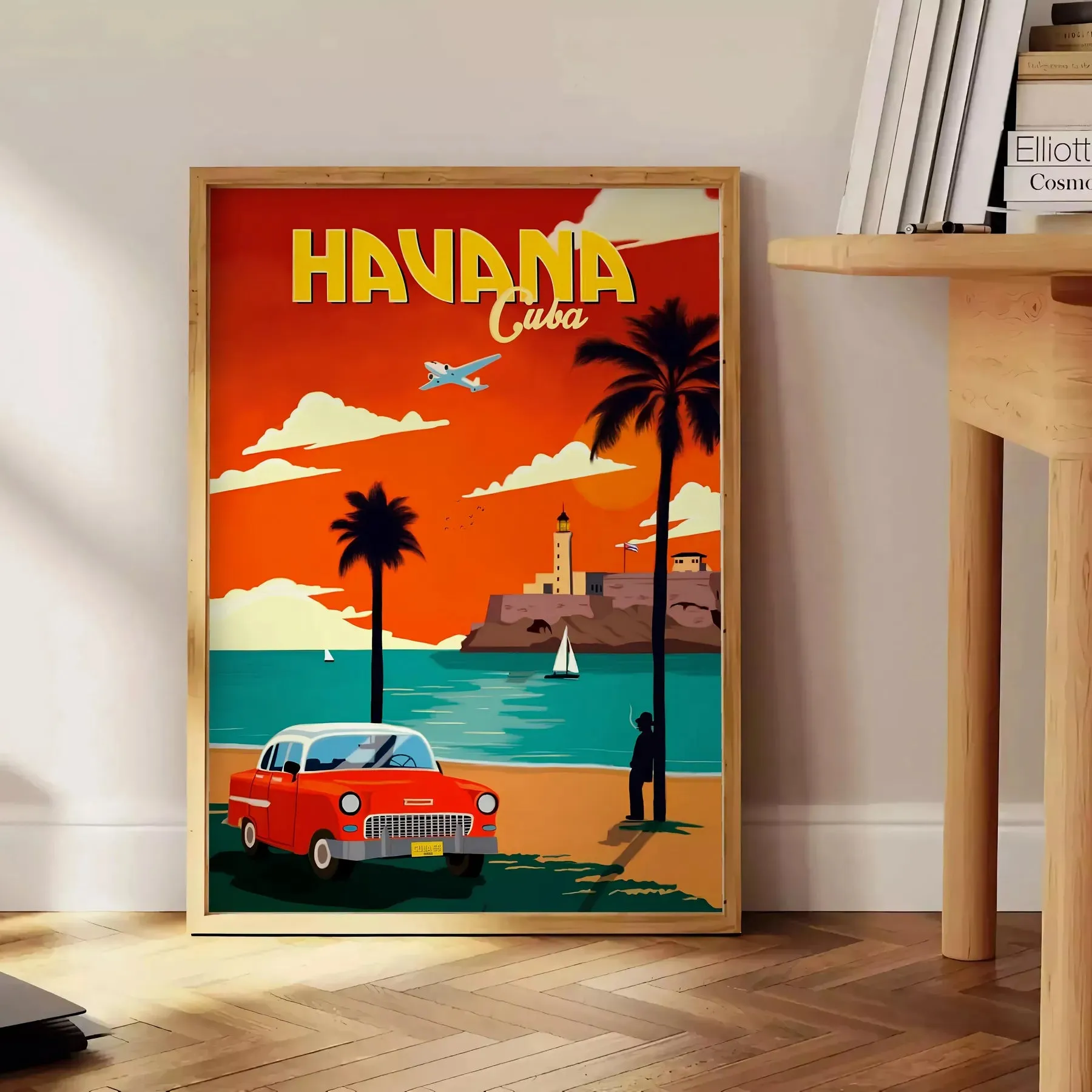 Havana Cuba Vintage Travel Poster Wall Art