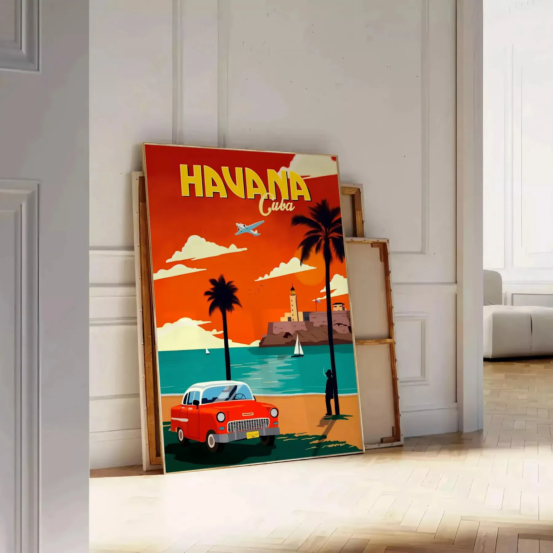 Havana Cuba Vintage Travel Poster Wall Art