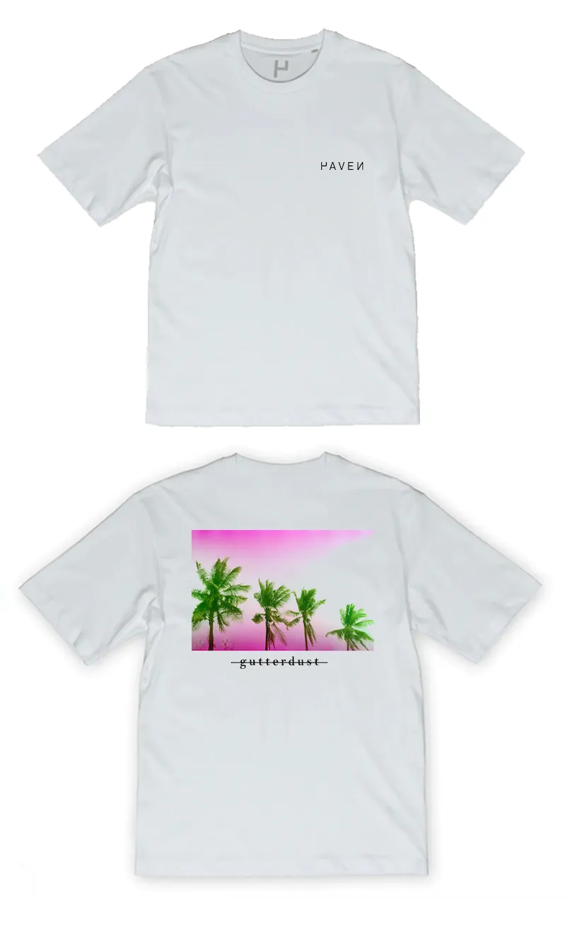 Haven Surf x Gutterdust - Solar Flames Tee Shirt - White