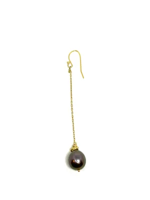 Heather Benjamin Single Tahitian Pearl Drop Earring