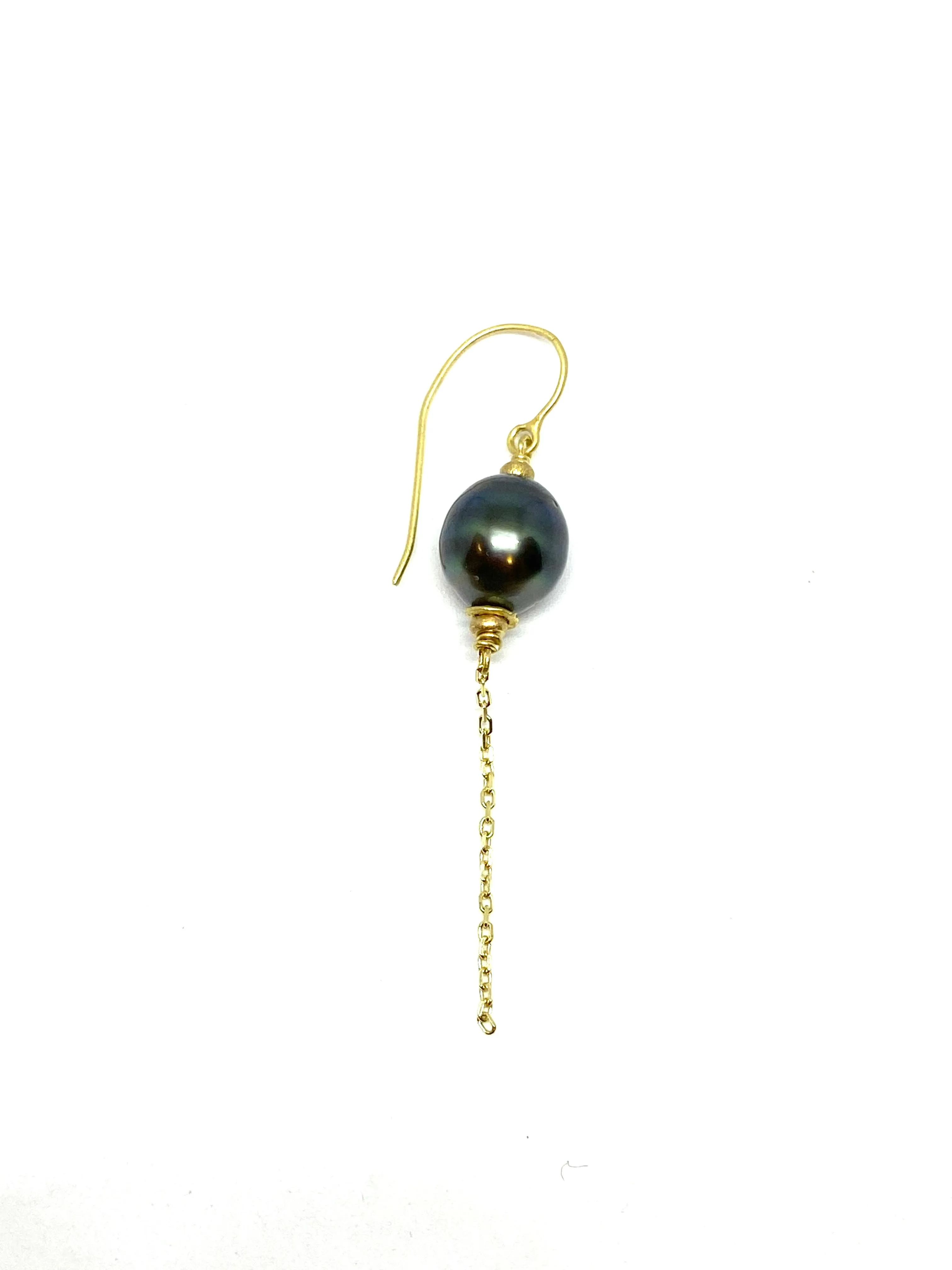 Heather Benjamin Single Tahitian Pearl Drop Earring