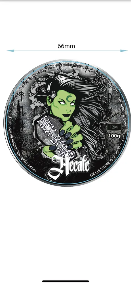 Hecate Luxury True Silver Metallic Bath Bomb with Single Use Soap