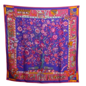 HERMES- 1985 "Fantaisies Indiennes" Silk Twill Scarf