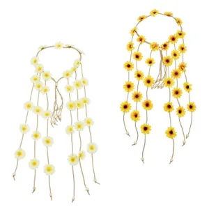 Hippie Halo - White & Yellow Daisy