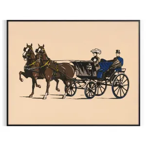 Horse Travel Travel Poster Print