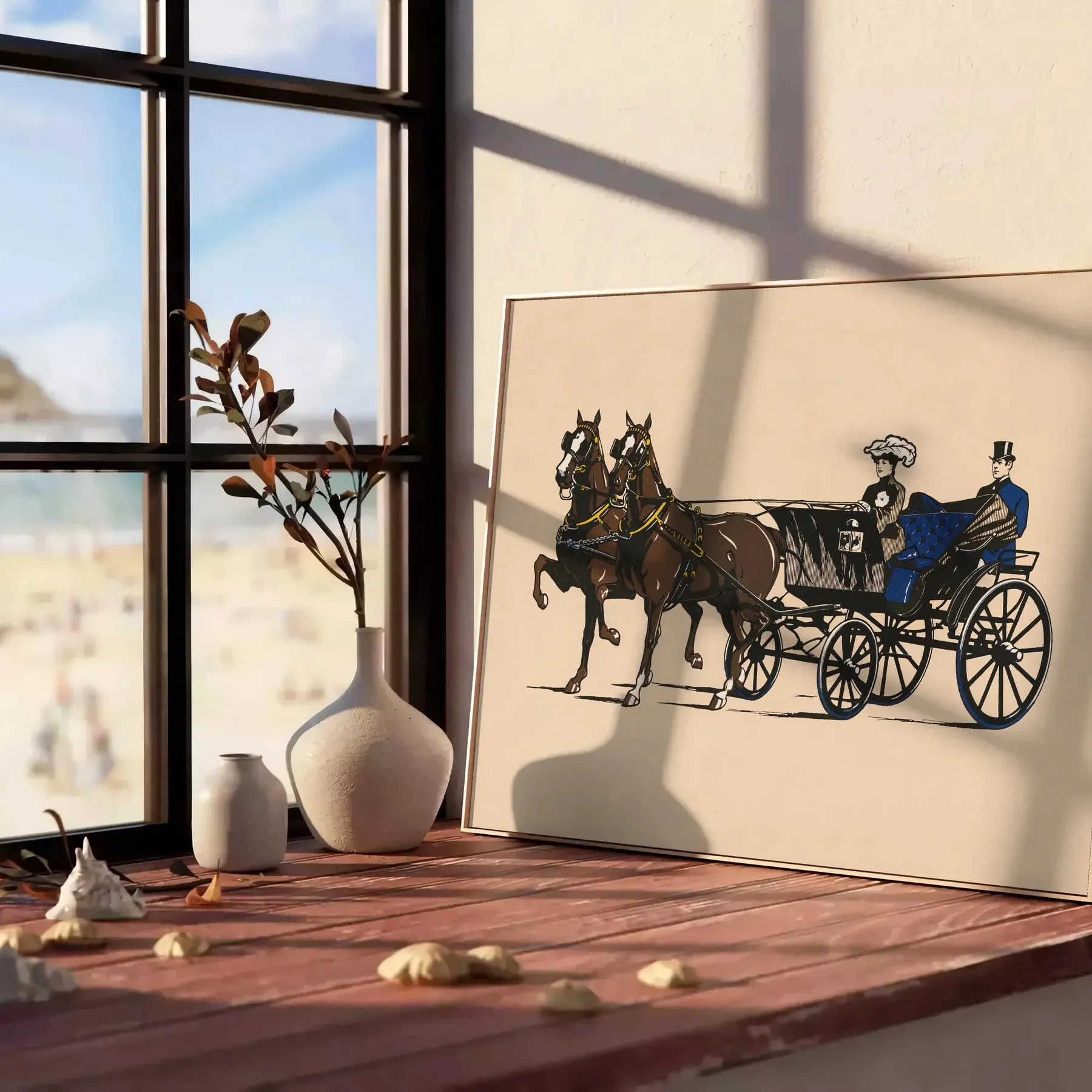 Horse Travel Travel Poster Print