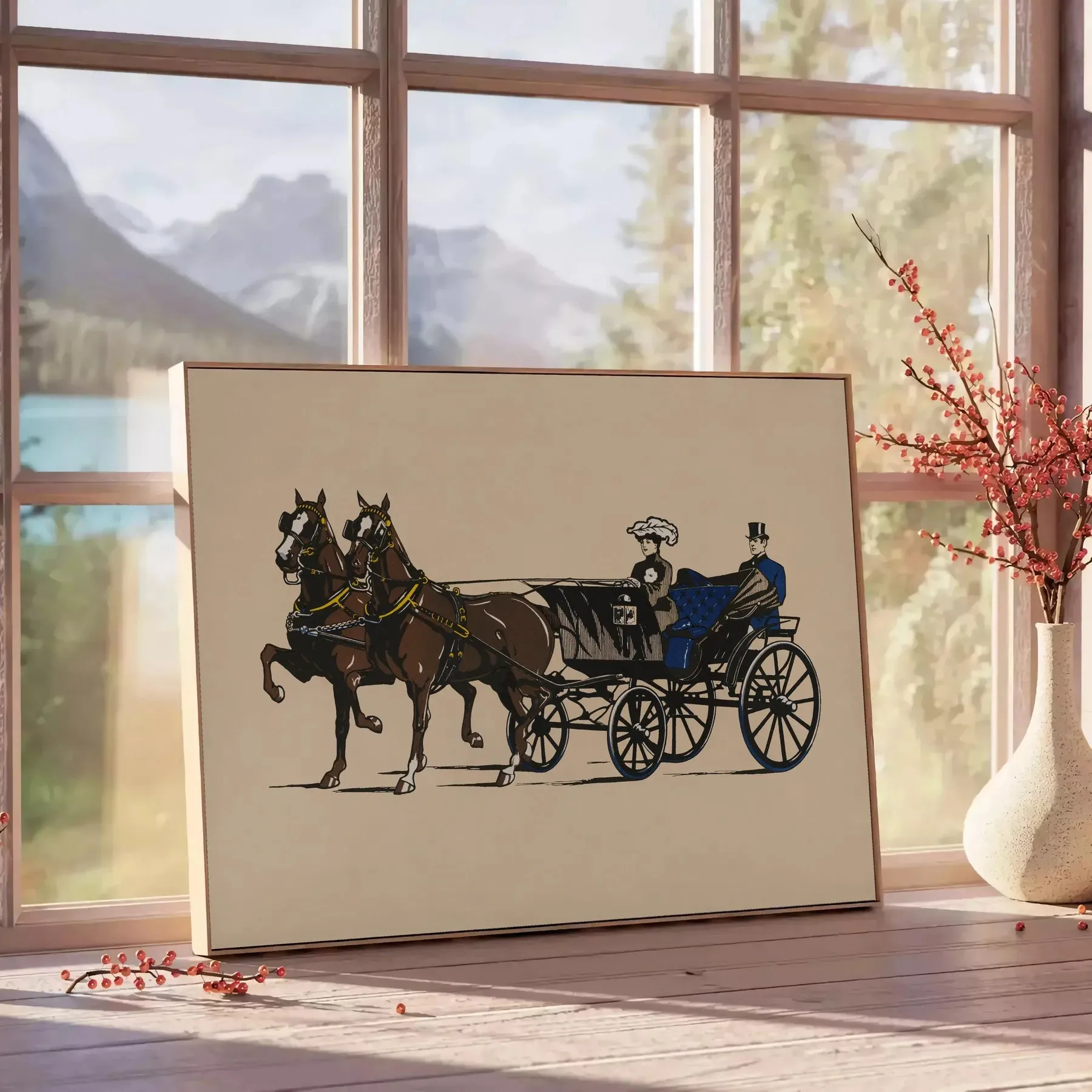 Horse Travel Travel Poster Print